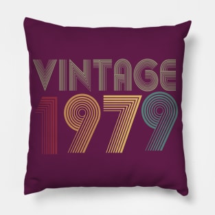 40th Birthday T Shirt Gift Vintage 1979 T-Shirt Pillow