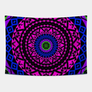 mandala circle of life ecopop Tapestry