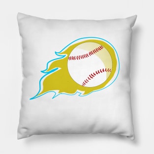 Baseball Comet Fireball Pillow