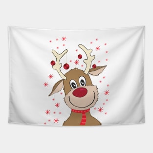 Reindeer tree Tapestry