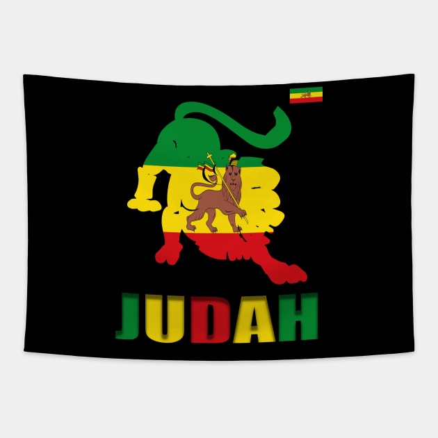 Lion of Judah, Reggae, Rastafari, Rasta Tapestry by alzo