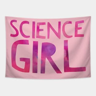 Science Girl Design | Female Science Fans Funky Pink Nebula Tapestry