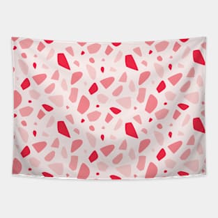 Pink and Red Terrazzo Pattern Tapestry