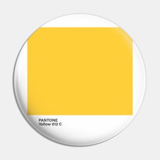 pantone Yellow 012 C Pin