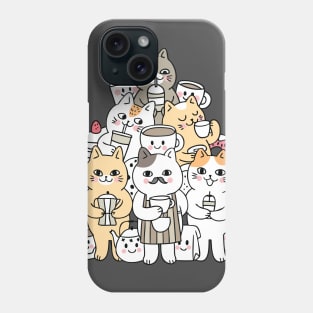 Cool Cat Coffee Club Phone Case