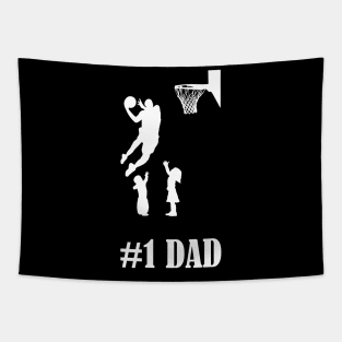 #1 Basketball Dad Tapestry