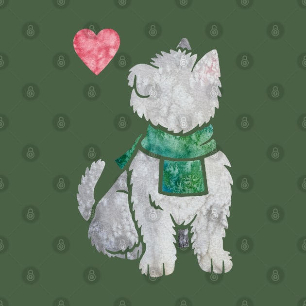 West Highland White Terrier by animalartbyjess