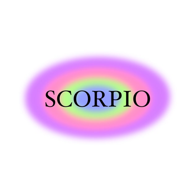 Glowing Aura Scorpio Zodiac Sign by Scarlett Blue