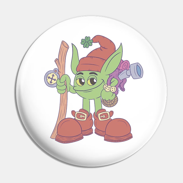 Lucky leprechaun Pin by Red_Vandal_Art