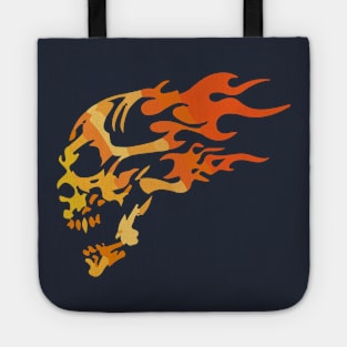 fire skull Tote