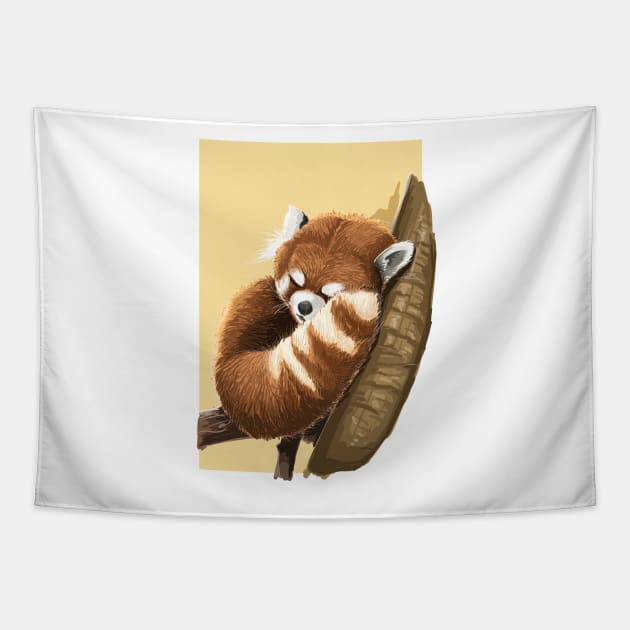 Red Panda Tapestry by Dilectum