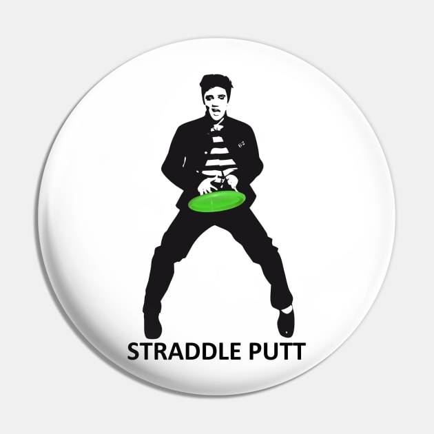 Rock 'n' Roll the Disc Golf Straddle Putt Pin by discgolfdesigns