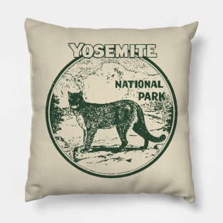 Yosemite National Park Vintage Pillow