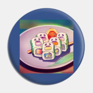 Kawaii Anime Sushi Pin