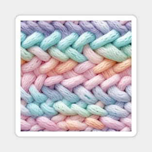 Pastel Knit Waves Magnet