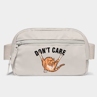 Don't Care Sarcastic Carefree Cat Attitude Bag