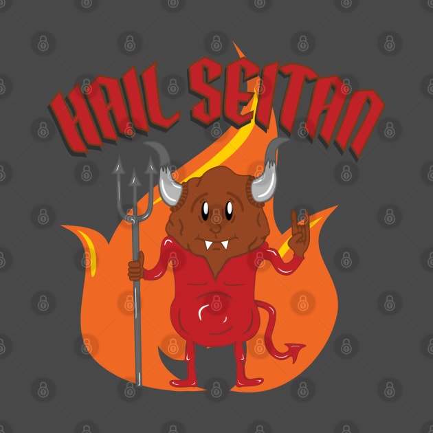 Hail Seitan Small by Slightly Sketchy