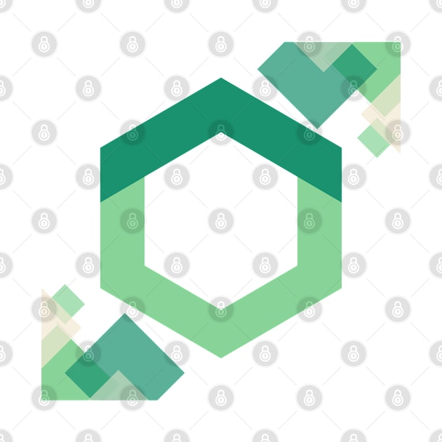 Green APEX LABS Hexagon - Modern Design by ApexDesignsUnlimited