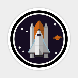 The Rocket Badge Magnet