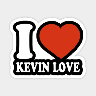 Graphic I Love Kevin Personalized Name Sports Magnet