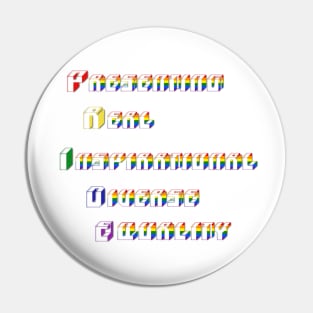 PRIDE- Colourful-Rainbow- 3D Pin