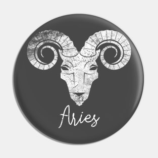 Aries Animal Vintage Personality Horoscope Zodiac Pin