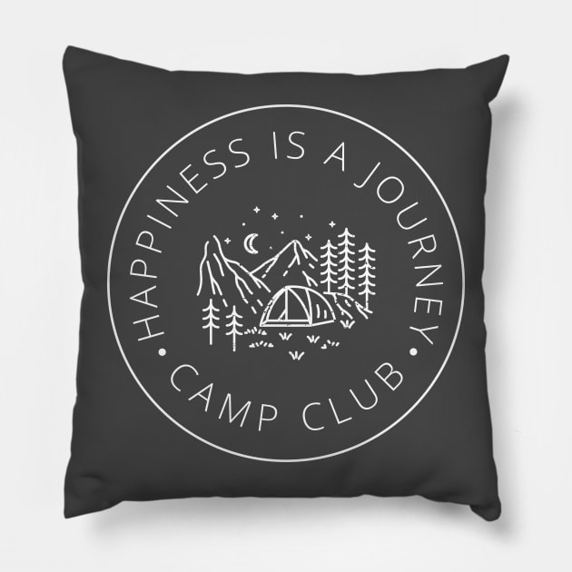 Happiness Is a Journey: Discover Joy in Every Step Pillow by neverland-gifts