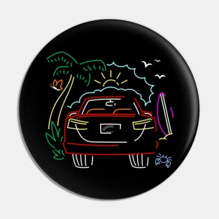 Hawaiian Vacation - Neon Car Pin