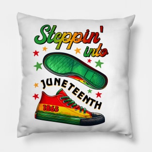 Steppin into Juneteenth  2024 Pillow