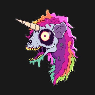 Heavy Music Lover Zombie Unicorn Heavy Metal T-Shirt