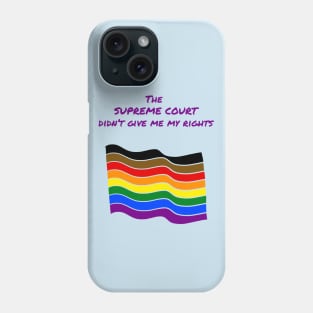 Queer Pride with Stonewall On Back Phone Case