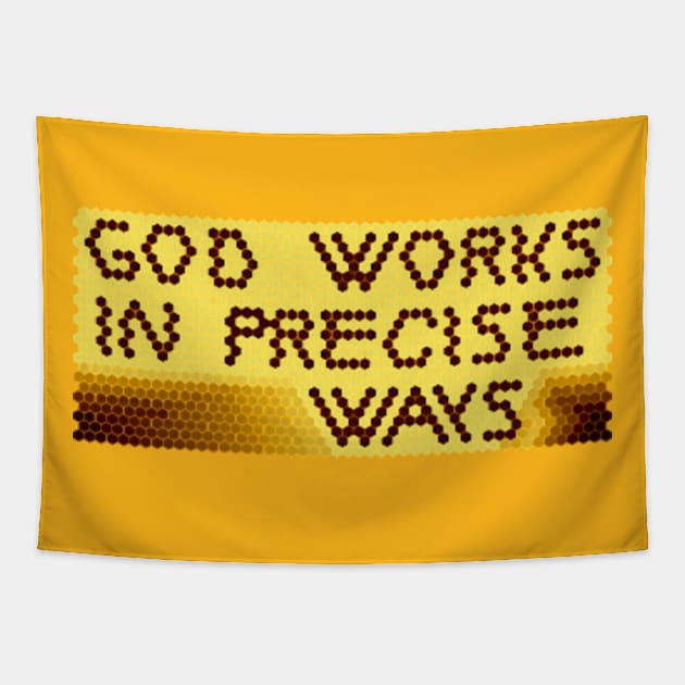 God works in precise ways Tapestry by peraspera