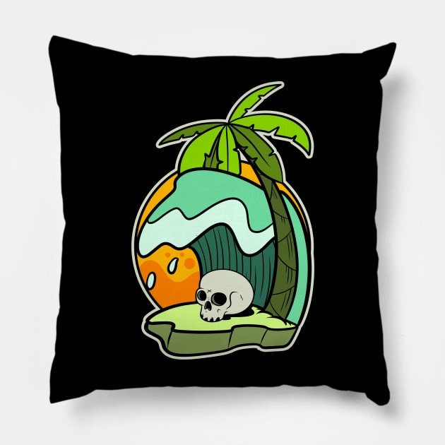 exile island Pillow by Behold Design Supply