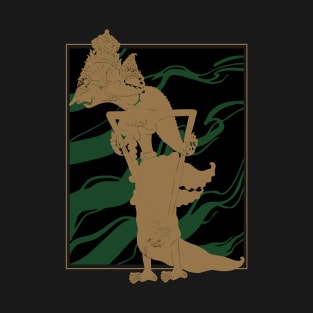 Indonesian wayang rukmini shadow puppet vector T-Shirt