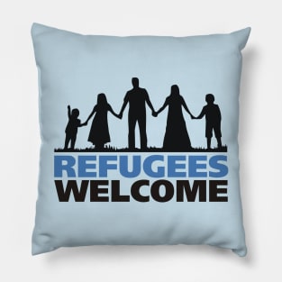 Refugees Welcome Pillow