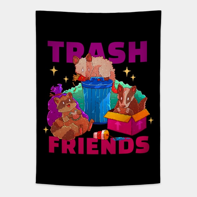 TRASH FRIENDS Tapestry by Chofy87