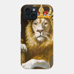 Lion with Crown Phone Case