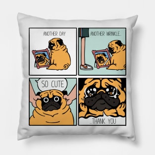 Another Wrinkle Pug Pillow