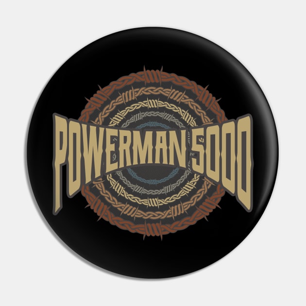 Powerman 5000 Barbed Wire Pin by darksaturday