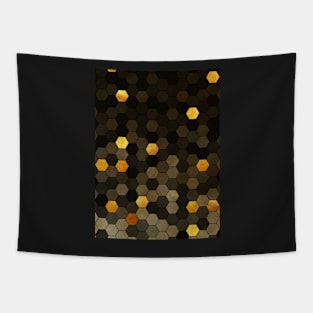 Marble stone and pure gold - Geometric shapes abstract art Tapestry