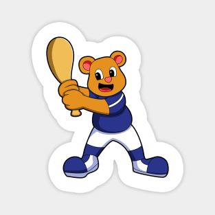 Bear as Batter at Baseball Magnet