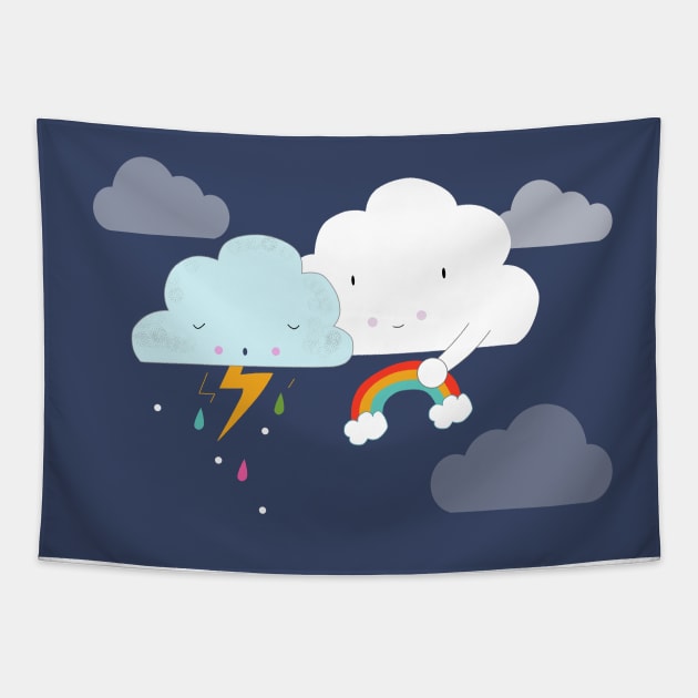 Get Well Soon Little Cloud Tapestry by KathrinLegg