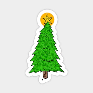 Christmas Tree Maze Magnet