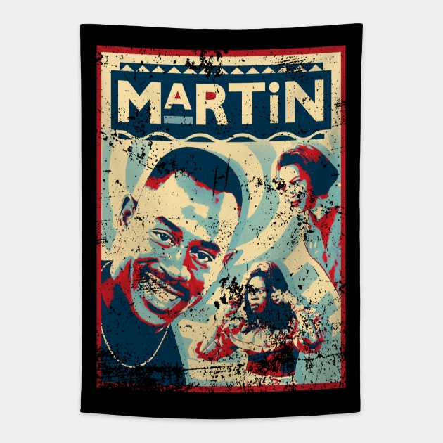 martin retro Tapestry by pepesankosong