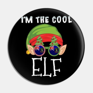 Christmas  I'm The Cool British Virgin Islanders Elf - Gift for British Virgin Islanders From British Virgin Islands Pin