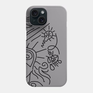 Doodle Line Art Phone Case