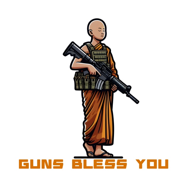 Gun Bless You by Rawlifegraphic