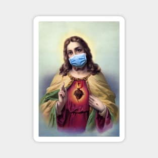 Jesus with Mask Magnet