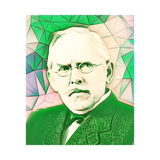 Jacob Riis Green Portrait | Jacob Riis artwork 7 by JustLit