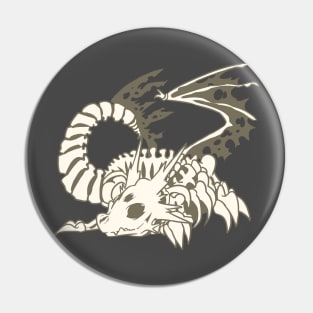 Skeletal Dragon Pin